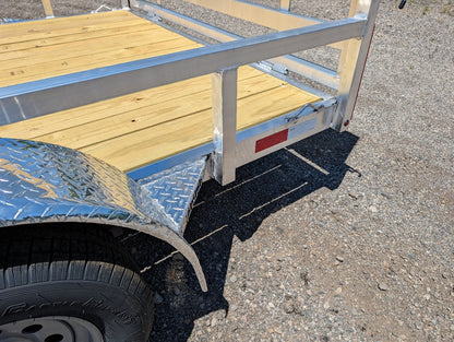 Silver Ox 7x14 Tandem Axle Aluminum Utility Trailer
