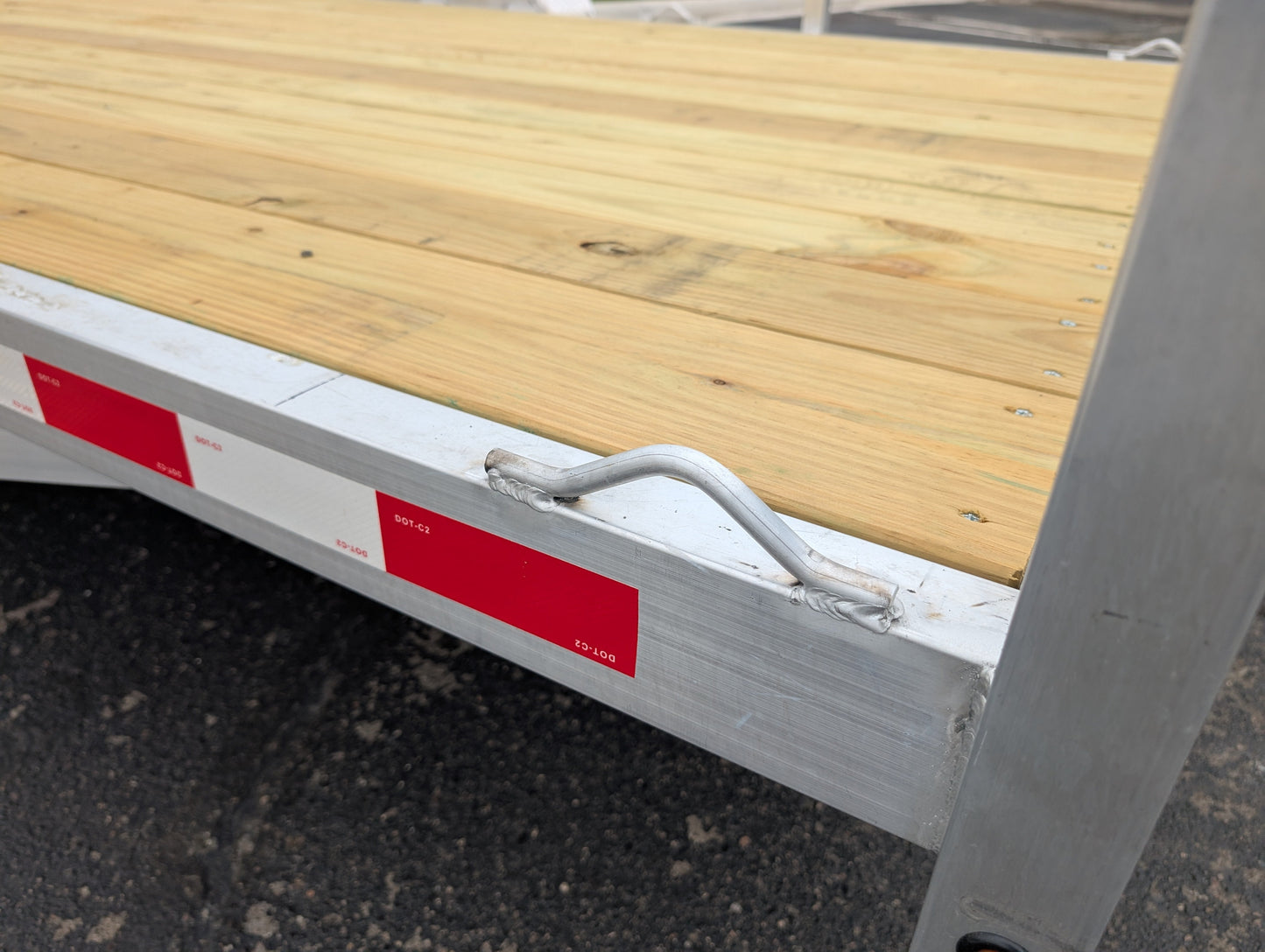 Silver Ox 7x14 Tandem Axle Aluminum Utility Trailer with Heavy Duty Package