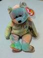 Peace the Bear - Ty Beanie Baby (Tie-Dye, 1996, Plush Toy, MWMT, Stuffed Animal, Vintage, Retired, Plushie)