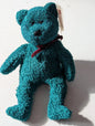 Tinsel the Bear - Ty Beanie Baby (Teal, 2002, Plushie, Toy, Stuffed Animal, MWMT, Vintage, Retired)