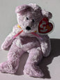 10th Anniversary Bear (Pink) the Bear - Ty Beanie Baby (Pink, 2003, Plushie, Toy, Stuffed Animal, MWMT, Vintage, Retired)