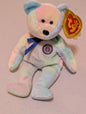 Birthday the Bear - Ty Beanie Baby (Rainbow, 2001, Plushie, Toy, Stuffed Animal, MWMT, Vintage, Retired)