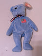 America the Bear - Ty Beanie Baby (Blue, 2001, MWMT, Plush, Toy, Stuffed Animal, Vintage, Retired)