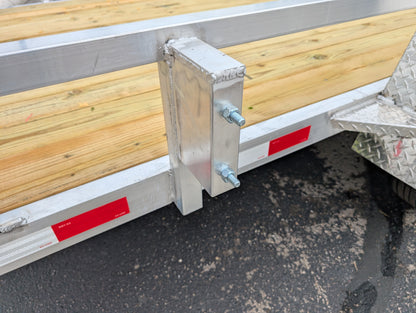 Silver Ox 7x14 Single Axle Aluminum Utility Trailer with ATV Side Ramps