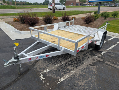 Silver Ox 6X10 Aluminum Utility Trailer with Folding Ramp Gate