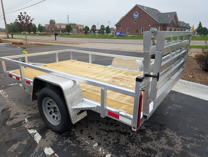 Silver Ox 6X10 Aluminum Utility Trailer with Folding Ramp Gate