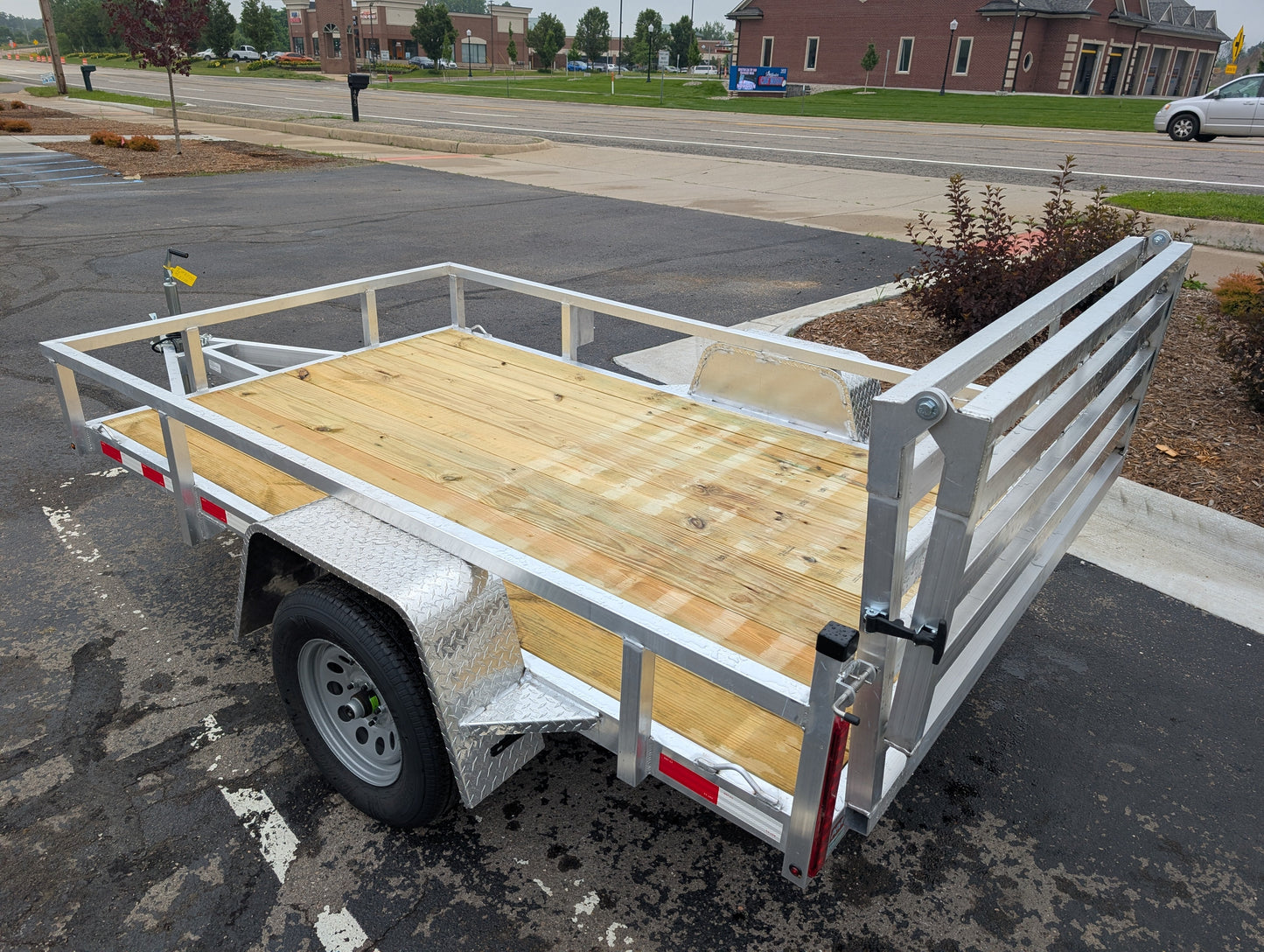 Silver Ox 6X10 Aluminum Utility Trailer with Folding Ramp Gate