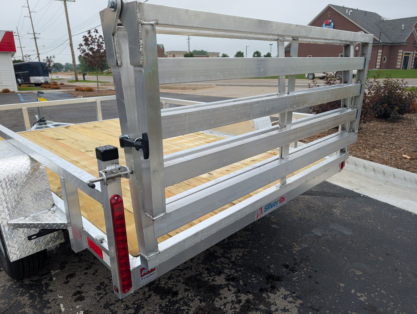 Silver Ox 6X10 Aluminum Utility Trailer with Folding Ramp Gate