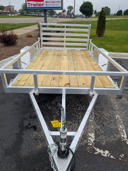 Silver Ox 6X10 Aluminum Utility Trailer with Folding Ramp Gate