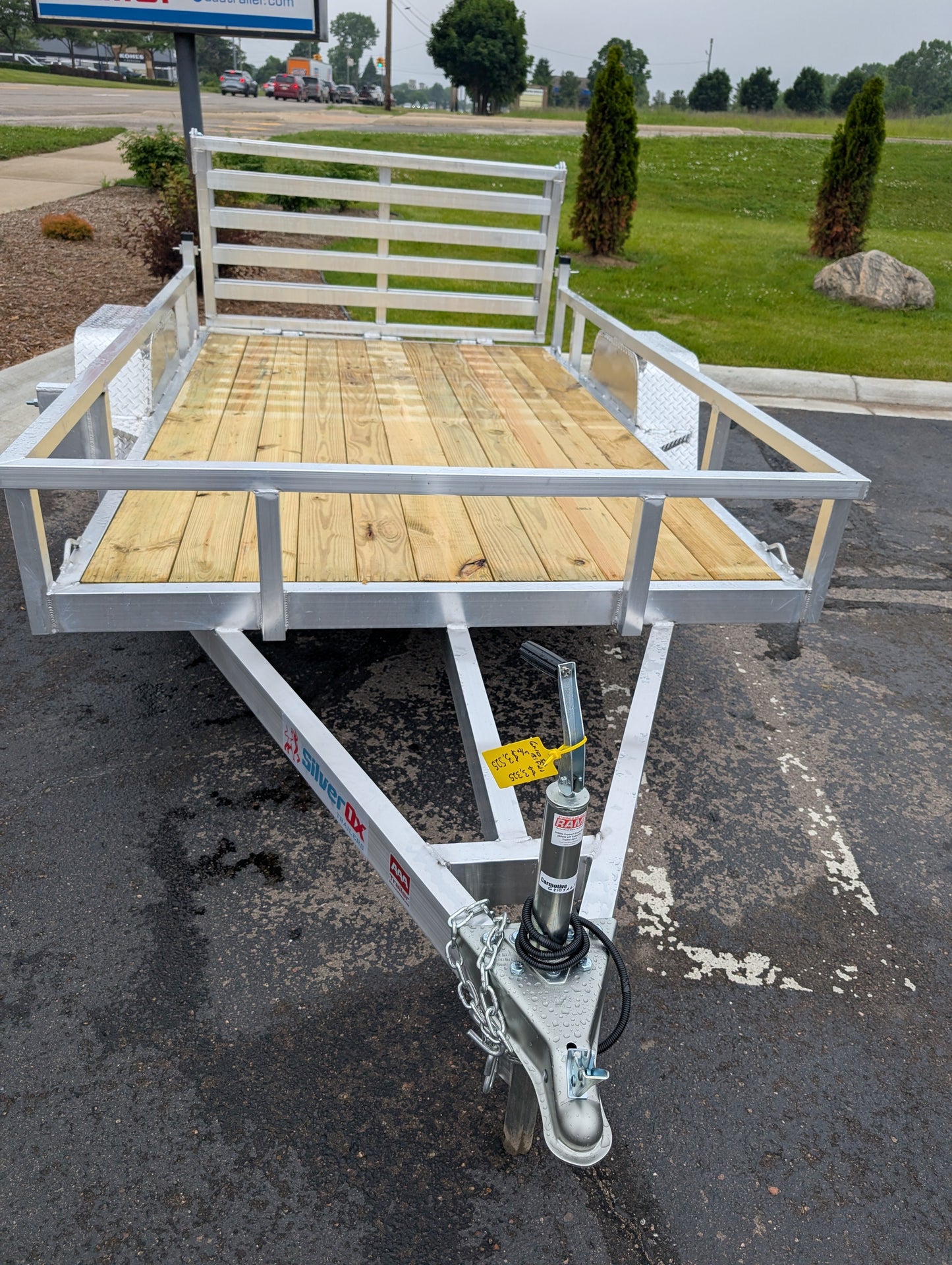Silver Ox 6X10 Aluminum Utility Trailer with Folding Ramp Gate