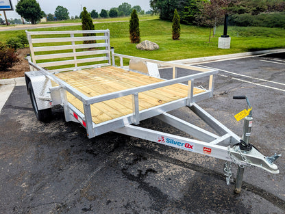 Silver Ox 6X10 Aluminum Utility Trailer with Folding Ramp Gate