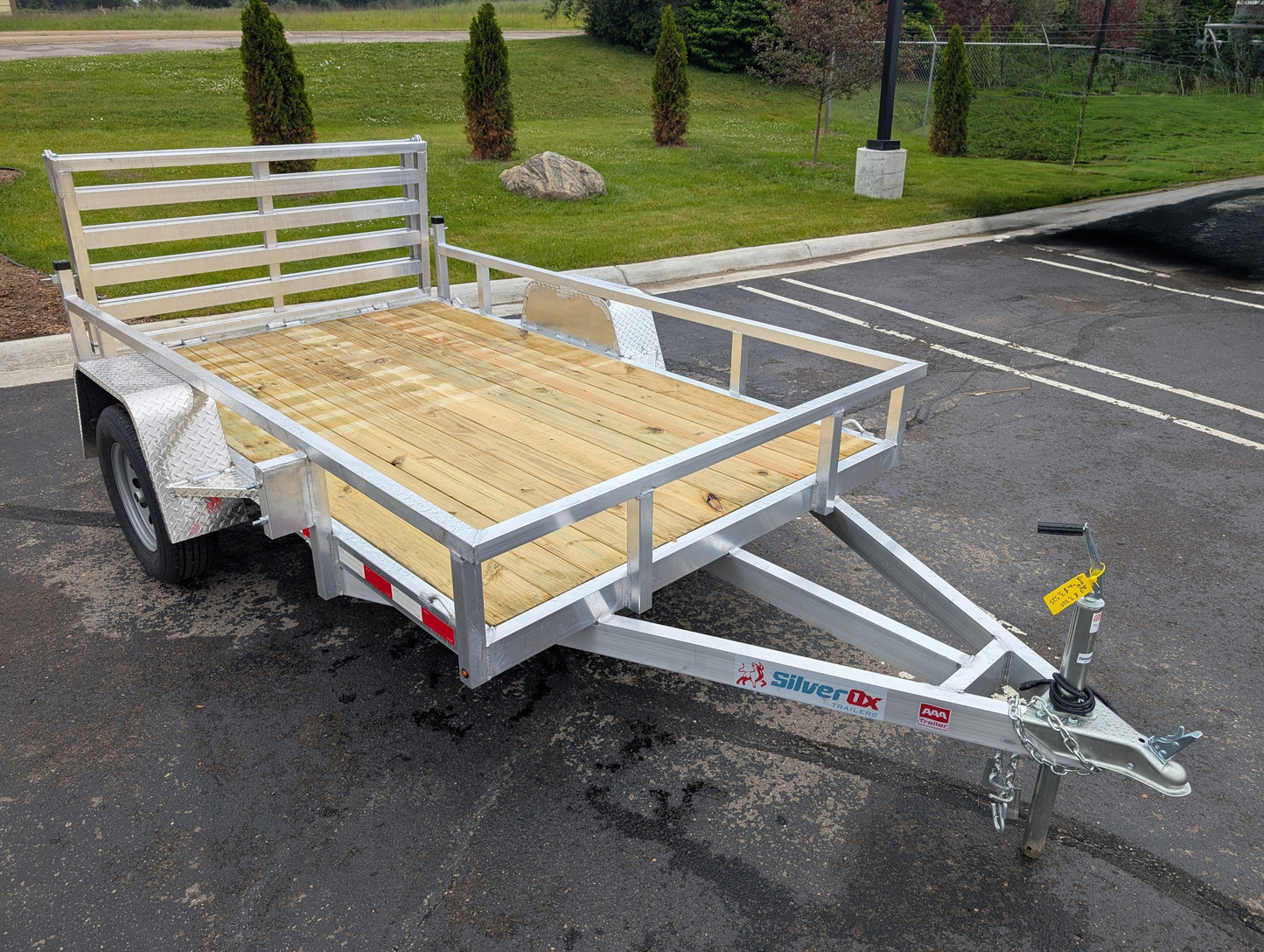 Silver Ox 6X10 Aluminum Utility Trailer with Folding Ramp Gate