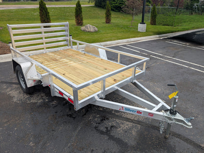 Silver Ox 6X10 Aluminum Utility Trailer with Folding Ramp Gate