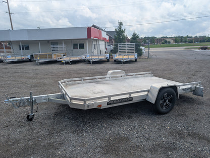 Aluma 7712HSLR 6.5x12 All Aluminum Utility w Slide Out Ramp 37033