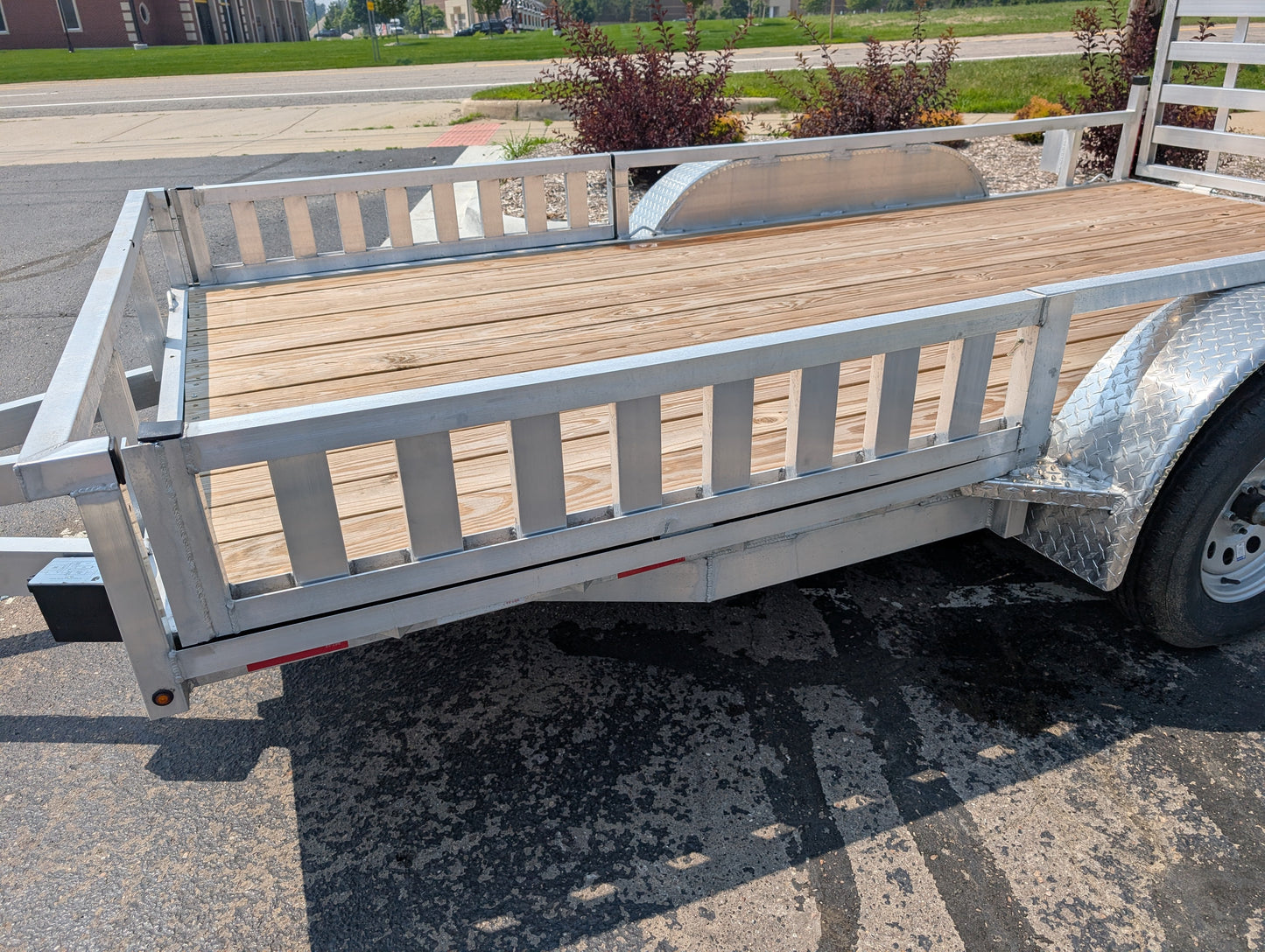 Silver Ox 7x14 Tandem Axle Aluminum Utility Trailer with ATV Ramps
