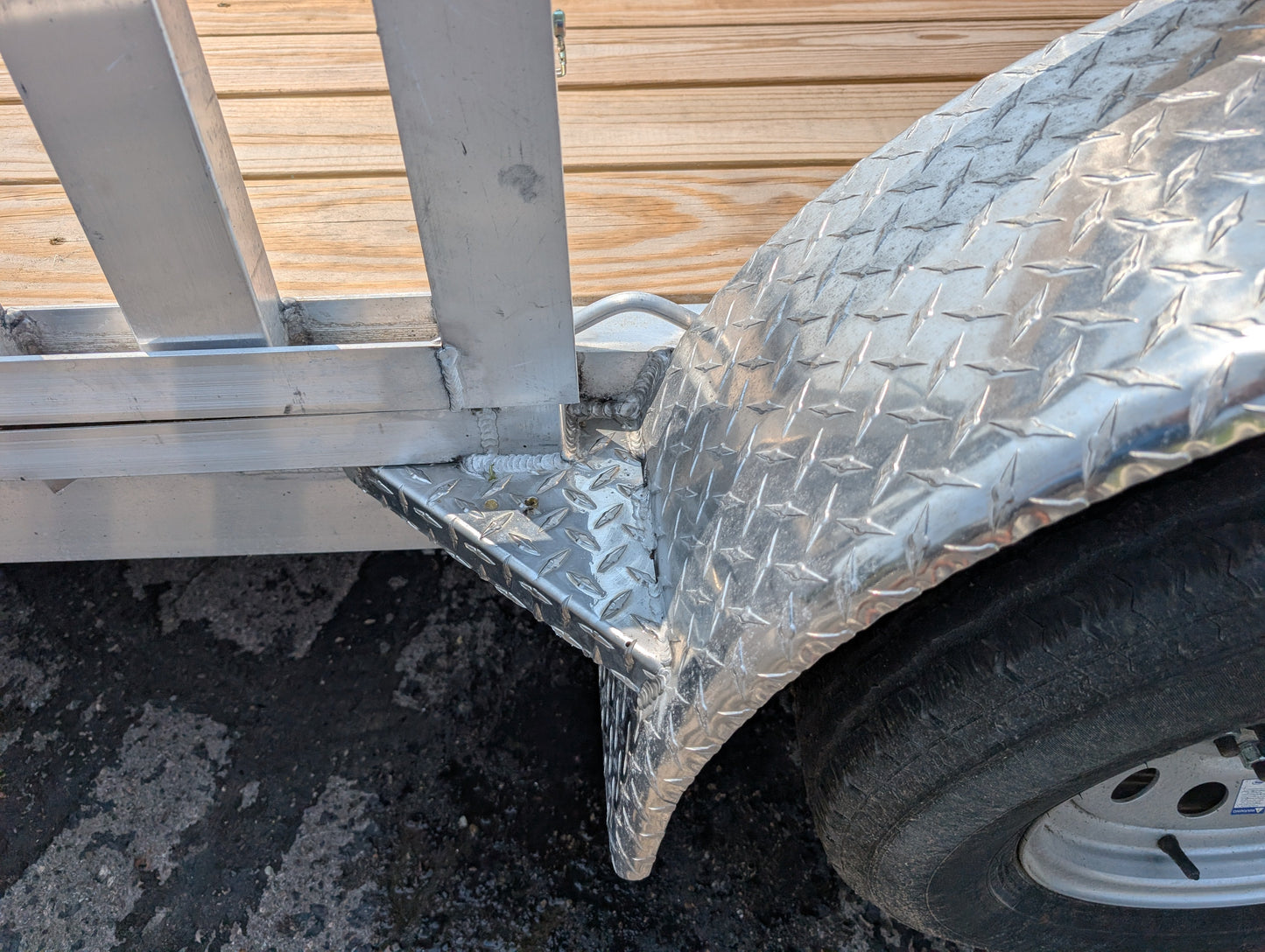 Silver Ox 7x14 Tandem Axle Aluminum Utility Trailer with ATV Ramps
