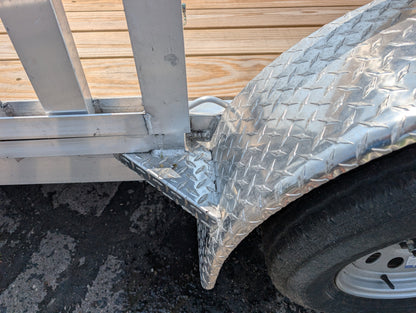 Silver Ox 7x14 Tandem Axle Aluminum Utility Trailer with ATV Ramps