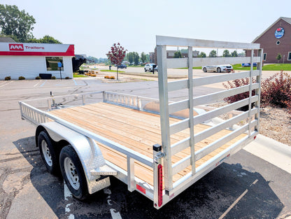 Silver Ox 7x14 Tandem Axle Aluminum Utility Trailer with ATV Ramps