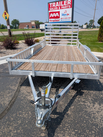 Silver Ox 7x14 Tandem Axle Aluminum Utility Trailer with ATV Ramps
