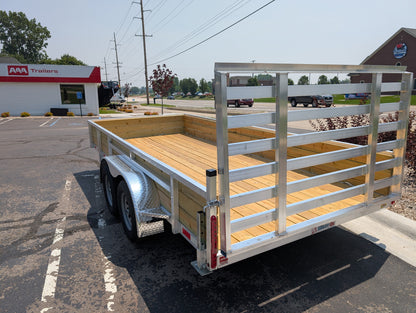 Silver Ox 7x16 Tandem Axle 18" High Woodside Trailer w HD Package