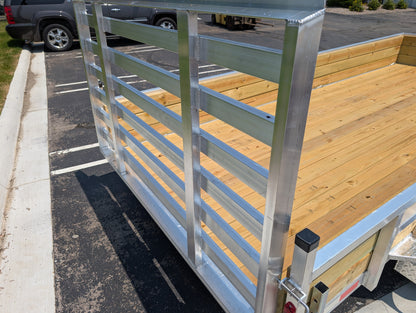 Silver Ox 7x16 Tandem Axle 18" High Woodside Trailer w HD Package