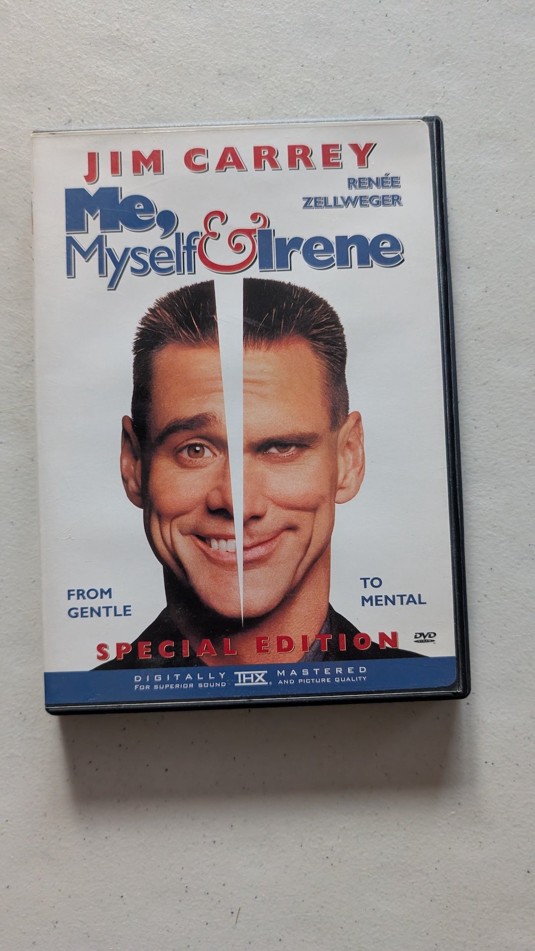 Me, Myself & Irene (DVD, 2000, R) Jim Carrey, RenÃ©e Zellweger