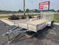 Silver Ox  7x18 Tandem Axle Heavy Duty Aluminum Utility Trailer with ATV Side Ramps
