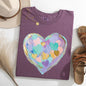Painted Heart, Pastels, Easter, Bunny, Jesus, Rabbit, Holiday Tshirt Comfort Colors T-Shirt