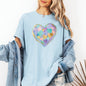 Painted Heart, Pastels, Easter, Bunny, Jesus, Rabbit, Holiday Tshirt Comfort Colors T-Shirt