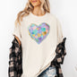 Painted Heart, Pastels, Easter, Bunny, Jesus, Rabbit, Holiday Tshirt Comfort Colors T-Shirt