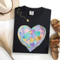 Painted Heart, Pastels, Easter, Bunny, Jesus, Rabbit, Holiday Tshirt Comfort Colors T-Shirt