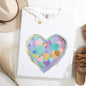 Painted Heart, Pastels, Easter, Bunny, Jesus, Rabbit, Holiday Tshirt Comfort Colors T-Shirt