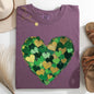 Painted Hearts, St Patrick's Day, Shamrock, Clover, Lucky, Leprechaun Tshirt Comfort Colors T-Shirt