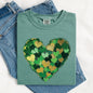 Painted Hearts, St Patrick's Day, Shamrock, Clover, Lucky, Leprechaun Tshirt Comfort Colors T-Shirt
