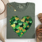 Painted Hearts, St Patrick's Day, Shamrock, Clover, Lucky, Leprechaun Tshirt Comfort Colors T-Shirt