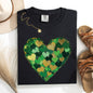 Painted Hearts, St Patrick's Day, Shamrock, Clover, Lucky, Leprechaun Tshirt Comfort Colors T-Shirt
