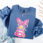Painted Pastel Bunny, Easter, Bunny, Jesus, Rabbit, Holiday Sweatshirt