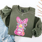 Painted Pastel Bunny, Easter, Bunny, Jesus, Rabbit, Holiday Sweatshirt