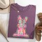 Painted, Colorful, Dalmatian Print, Easter, Bunny, Jesus, Rabbit, Holiday Tshirt Comfort Colors T-Shirt