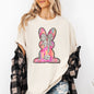 Painted, Colorful, Dalmatian Print, Easter, Bunny, Jesus, Rabbit, Holiday Tshirt Comfort Colors T-Shirt