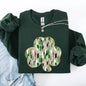 Painted, Faux Glitter, St Patrick's Day, Shamrock, Clover, Lucky, Leprechaun Sweatshirt