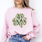 Painted, Faux Glitter, St Patrick's Day, Shamrock, Clover, Lucky, Leprechaun Sweatshirt