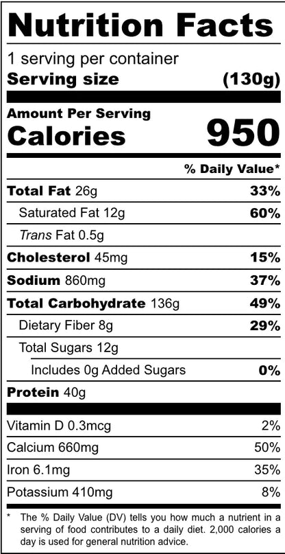 FOUNDATION Outdoors Chicken Pasta Primavera Meal