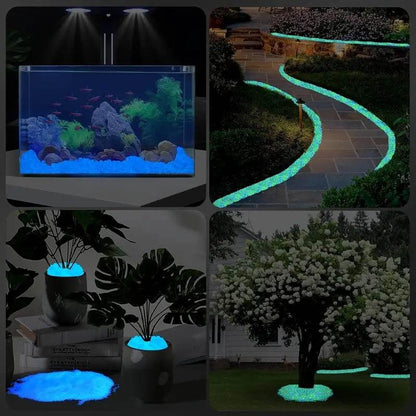 Glow in the Dark Pebbles – Luminous Stones for Garden, Path, Lawn & Aquarium Decor