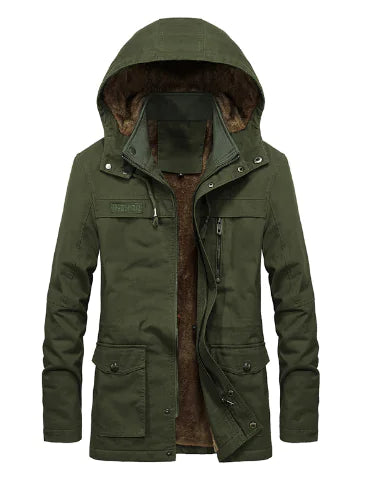 Men's Winter Fleece Thick Windbreaker Jacket