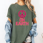 Peace On Earth, Christmas, Positivity, Snow, Santa, Xmas Tshirt Comfort Colors T-Shirt
