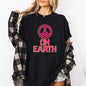 Peace On Earth, Christmas, Positivity, Snow, Santa, Xmas Tshirt Comfort Colors T-Shirt