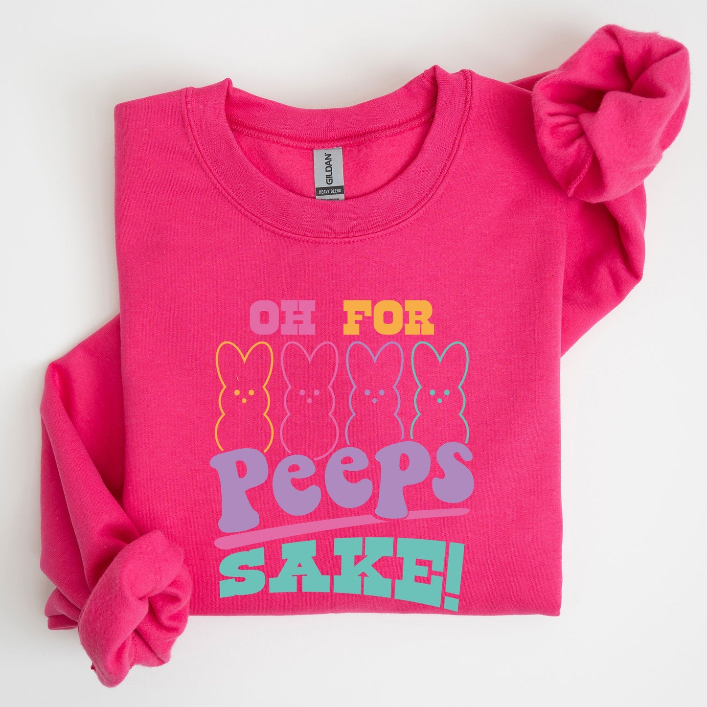 Peeps Sake, Easter, Retro, Pastel, Bunnies Sweatshirt