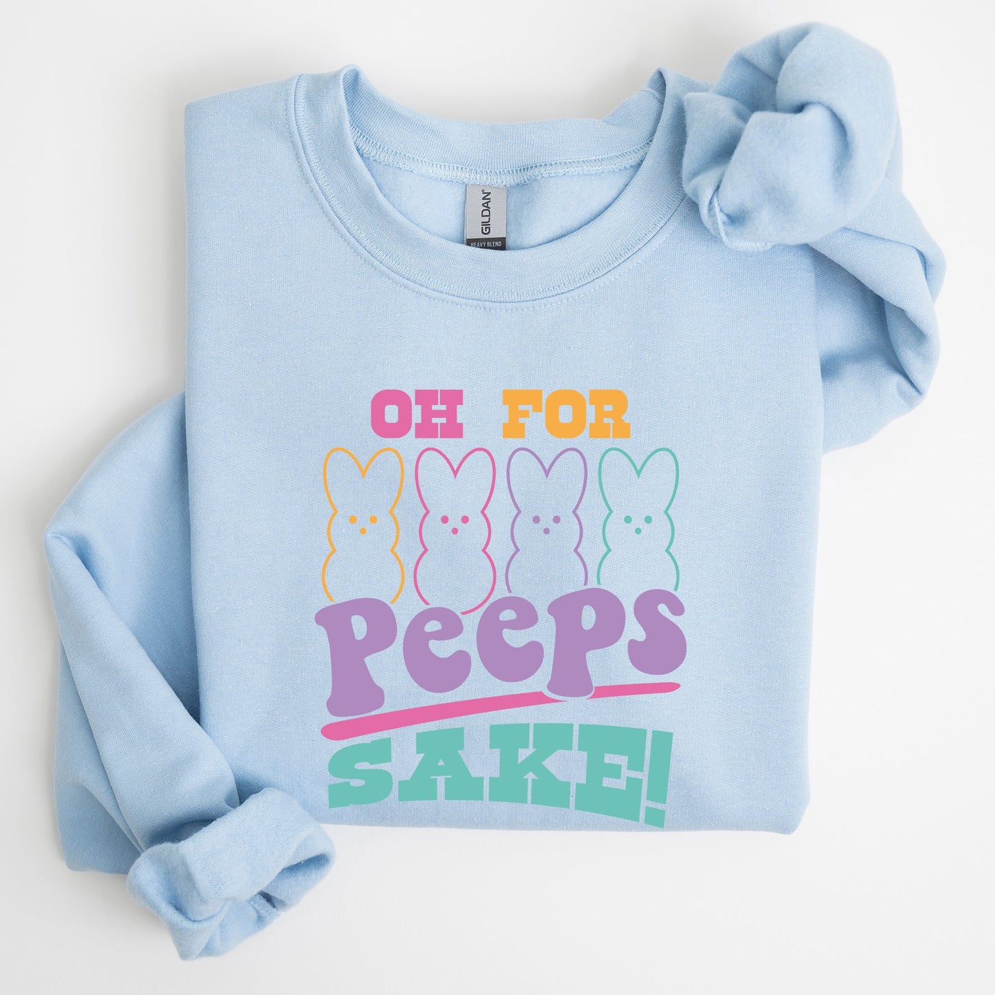 Peeps Sake, Easter, Retro, Pastel, Bunnies Sweatshirt