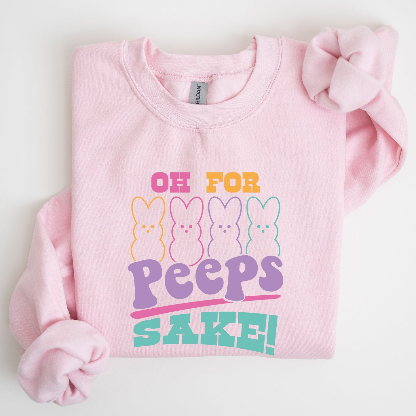 Peeps Sake, Easter, Retro, Pastel, Bunnies Sweatshirt
